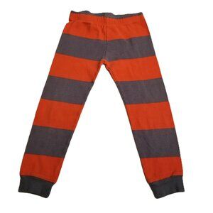 Carter’s Pajama Pants 3T Orange Brown Striped Snug Fit Cotton